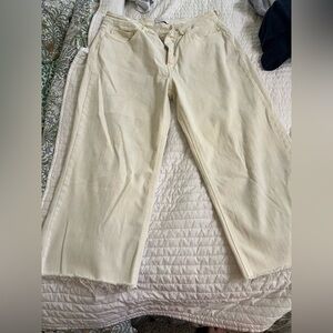 20W Lovervet Light Yellow Cropped Jeans